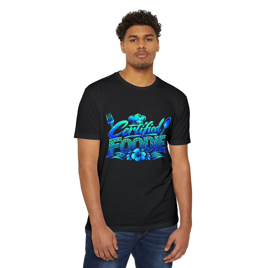 Certified Foodie T-Shirt — Tropical Hawaiian 'Certified Foodie' Graphic Tee