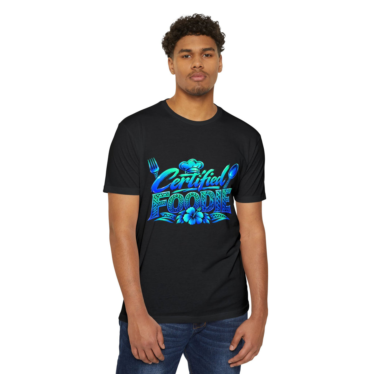 Certified Foodie T-Shirt — Tropical Hawaiian 'Certified Foodie' Graphic Tee