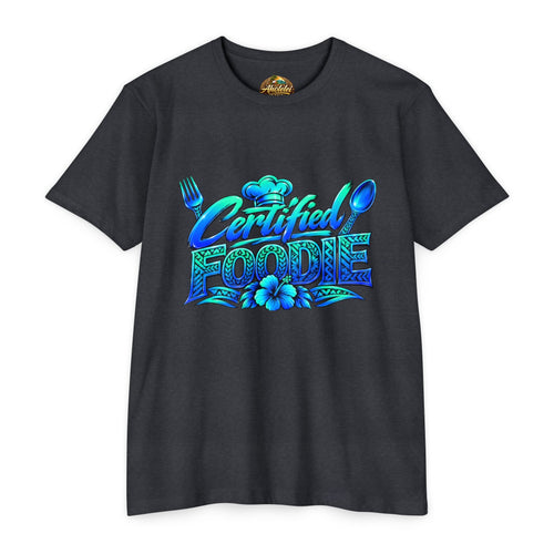 Certified Foodie T-Shirt — Tropical Hawaiian 'Certified Foodie' Graphic Tee