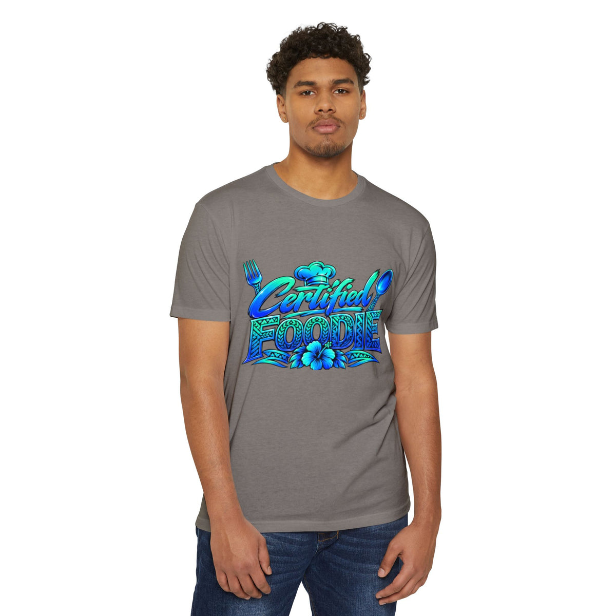 Certified Foodie T-Shirt — Tropical Hawaiian 'Certified Foodie' Graphic Tee