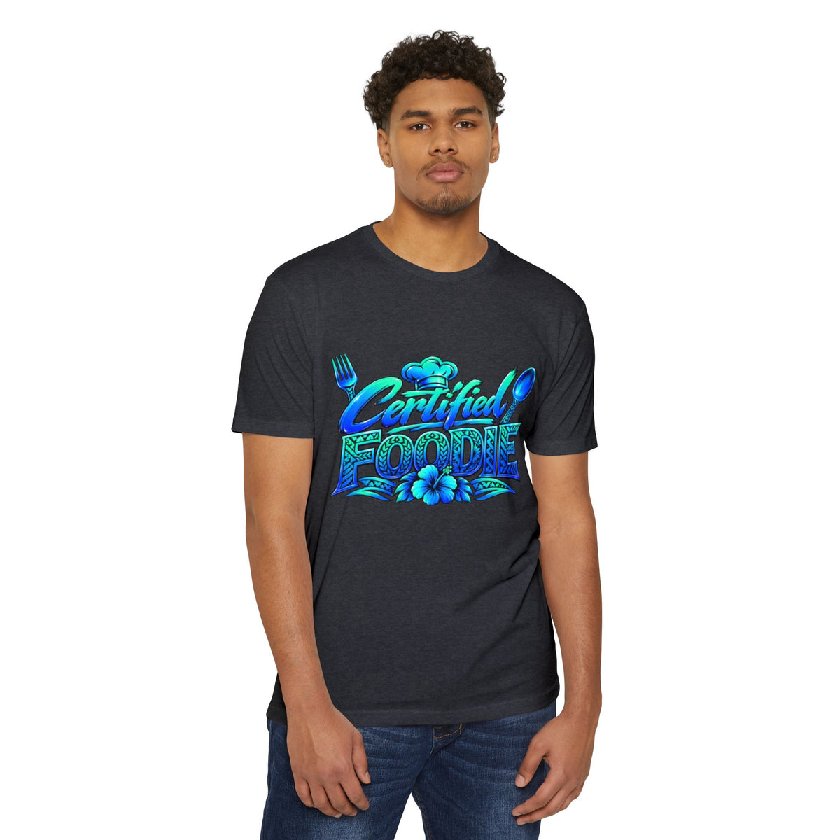 Certified Foodie T-Shirt — Tropical Hawaiian 'Certified Foodie' Graphic Tee