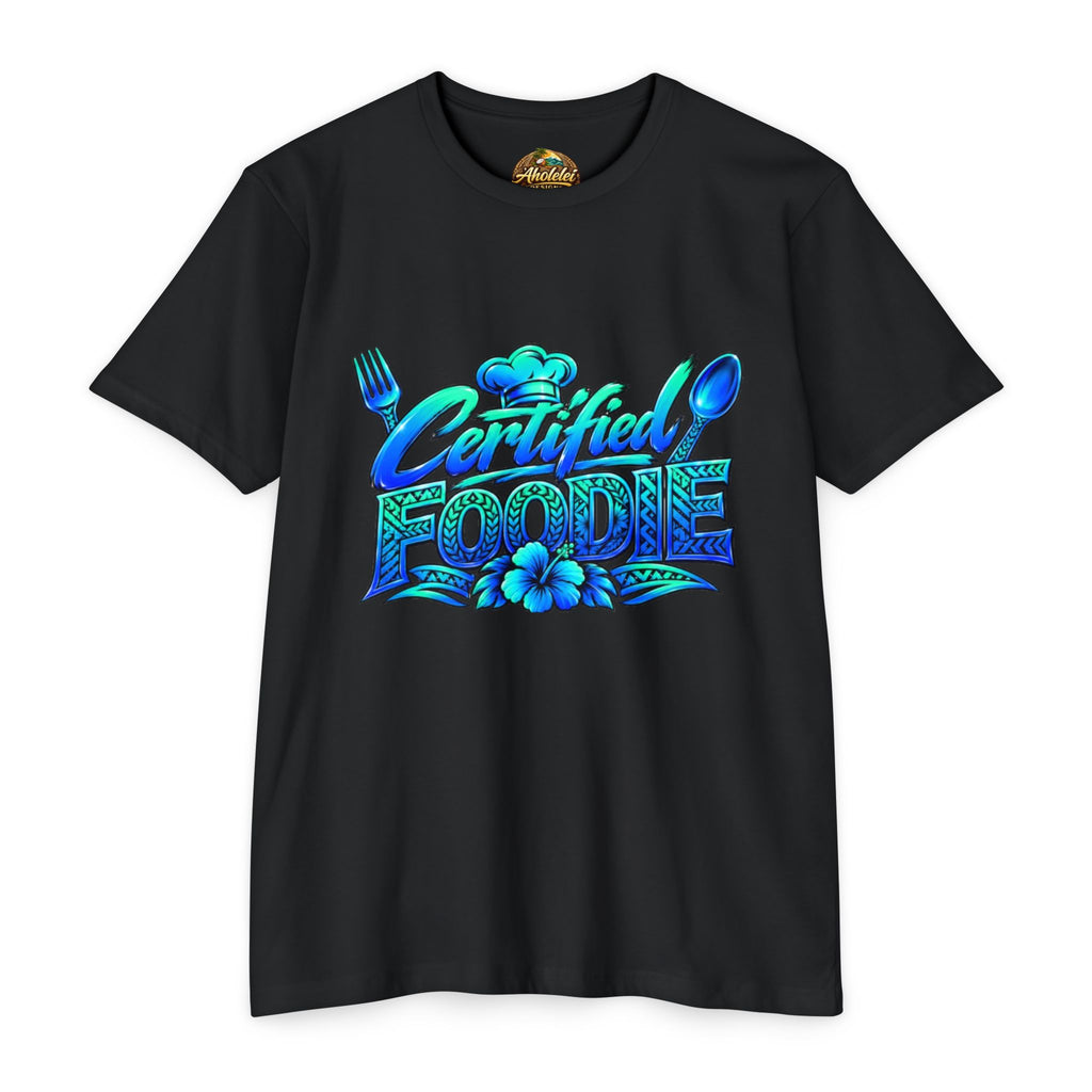 Certified Foodie T-Shirt — Tropical Hawaiian 'Certified Foodie' Graphic Tee